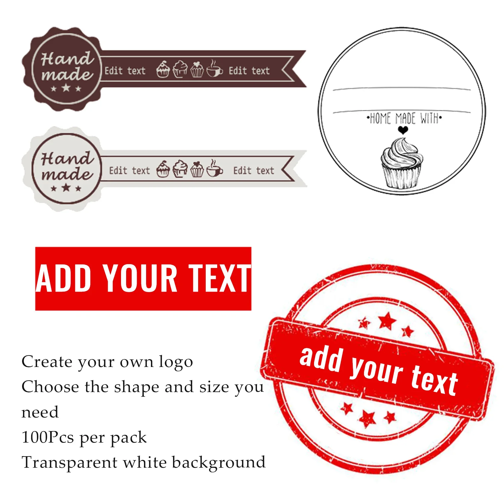 Medical Label - Adesivos vedantes com qualquer tamanho, 100