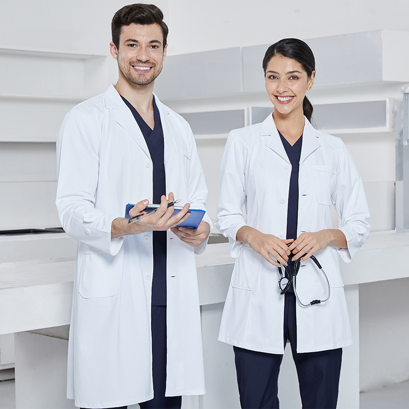 Medical Lab Coat - Casaco sedoso de laboratório para homens