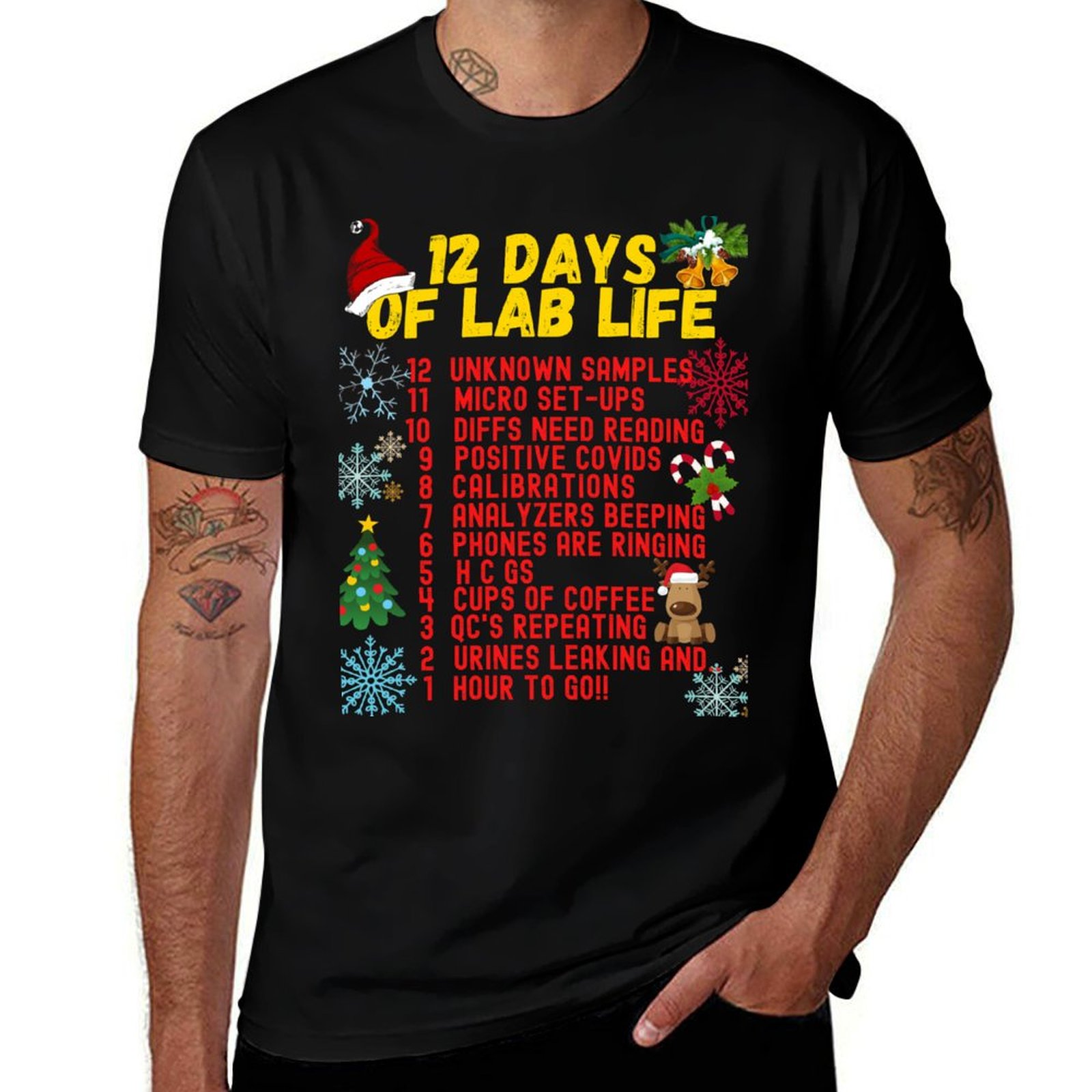 Medical Lab Day - Camiseta 12 DAYS OF LAB LIFE