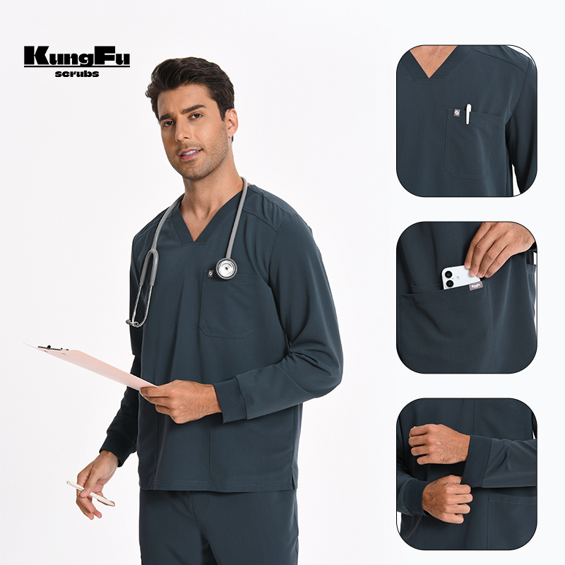 Conjunto de Scrubs Médicos Mas - Medical Lab Coat avaliação e preço
