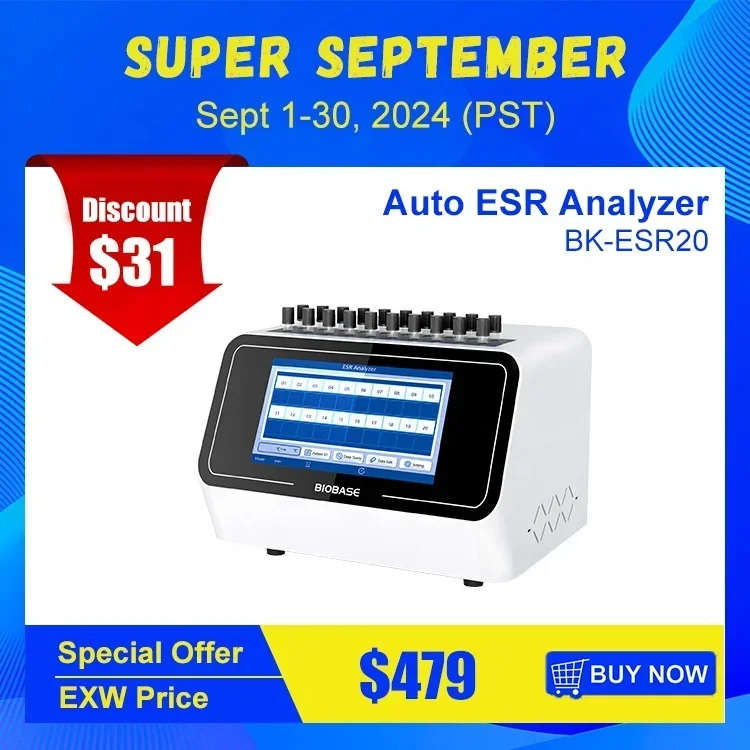 NOVO BK-ESR20 Analisador de ES - Medical Lab Instruments avaliação e preço