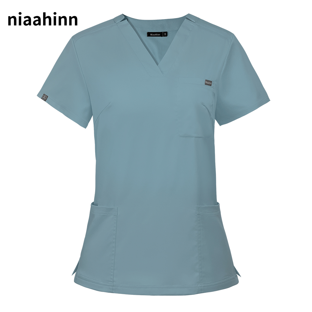 Camisa esfoliante de bolso com - Medical Lab Coat avaliação e preço